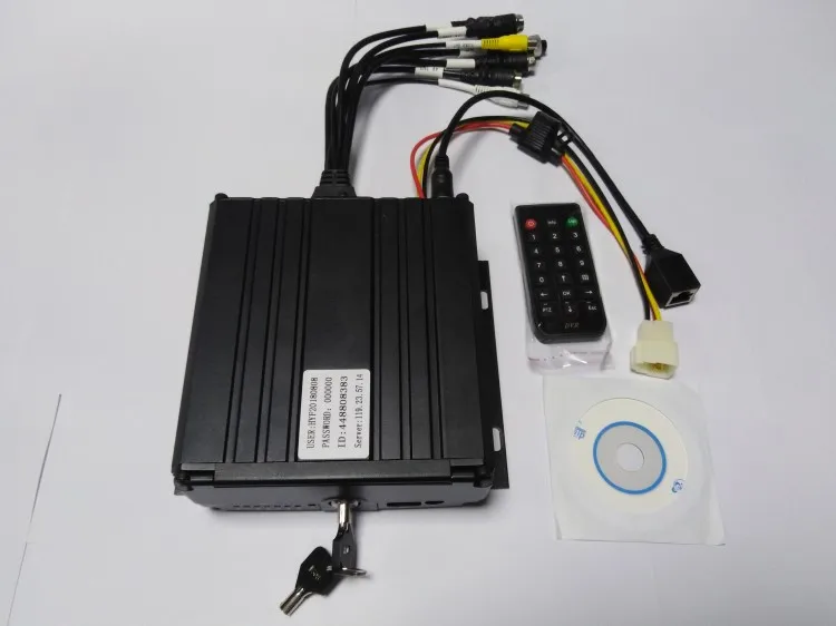 AHD HD Видеорегистраторы для автомобилей Автомобиль 4-канала dvr для SD карты мониторинга Системы Host 1080 P сети Порты и разъёмы удаленного
