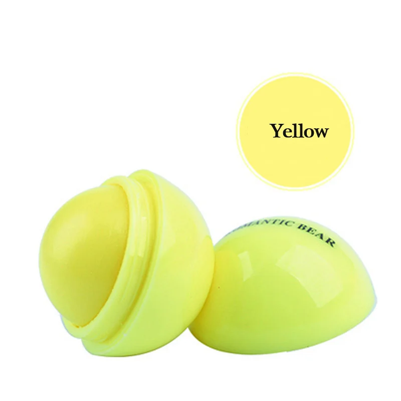 1 шт. Dexe Ball увлажняющий бальзам для губ Губная помада для губ протектор сладкий вкус натуральные фрукты цветная губная помада блеск для ухода за губами - Цвет: Yellow