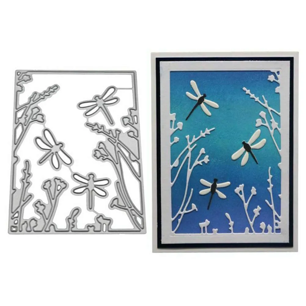 

Dragonfly Pattern Metal Die Cutting Stencil For DIY Scrapbooking Album Paper Card Decor Craft Embossing Album Decoration