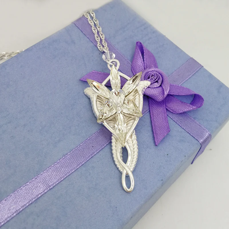 925 пробы серебряный кулон Arwen Evenstar с серебряной цепочкой ювелирные изделия из фильма модный подарок для подруги жены подарок на день рождения