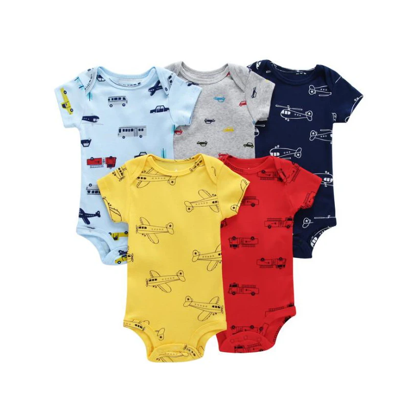 

5 Pieces/Lot Infant baby clothing Soft bodysuits cotton quality Ropa de bebe Newborn Baby clothing bebe Jumpsuit 0-24Months