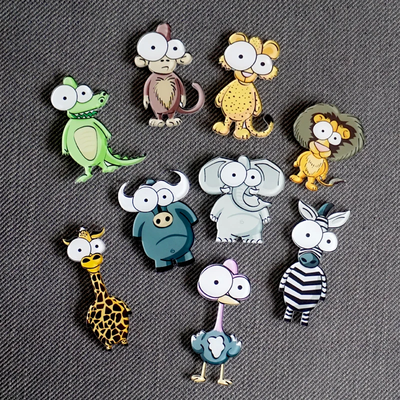 

Adorable Pet Cute Animal Cartoon Animation 3D Fridge Magnet Sticker Magnet Refrigerator Magnets Diy Accessories Home Decoration