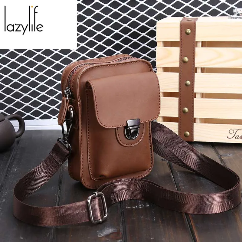 Heat-Tracing Waterproof Canvas Shoulder Messenger Men Flap Bag Small Vintage Camera Crossbody Bags for Man