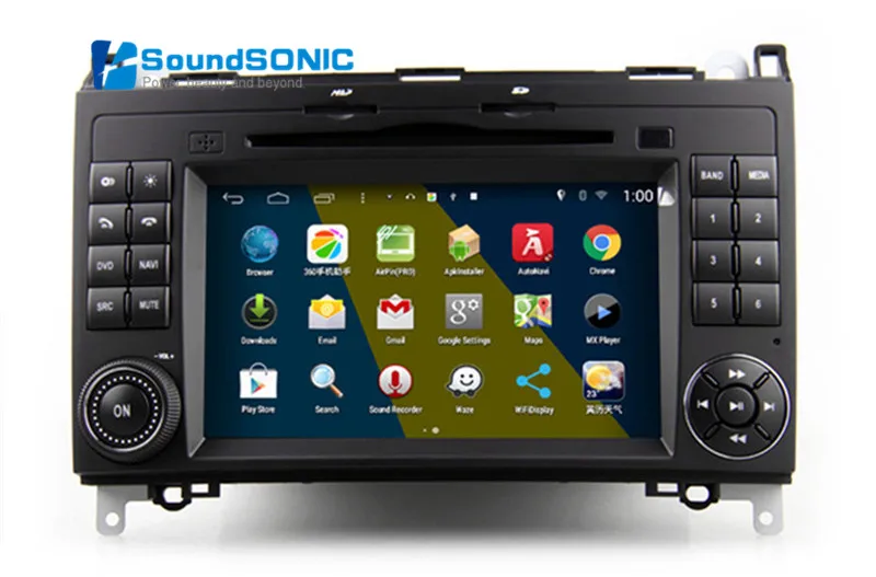 Cheap S160 Quad Core Android 4.4.4 Autoradio GPS Navi Multimedia Player For Mercedes Viano Vito W639 DVD  USB SD Bluetooth Mirror Link 1