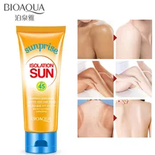 BIOAQUA весь солнцезащитный крем для тела 45 УФ-излучение защита от солнца защитный крем для лица отбеливающий солнцезащитный лосьон для тела 30 мл