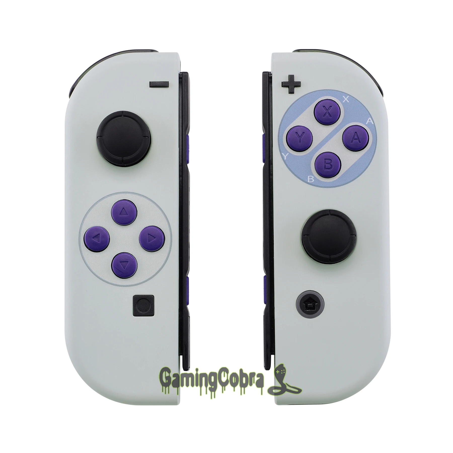 

Soft Touch Classics SNES Style Housing Shell Case With Full Set Buttons DIY Replacement housing for Nintendo Switch Joy-Con