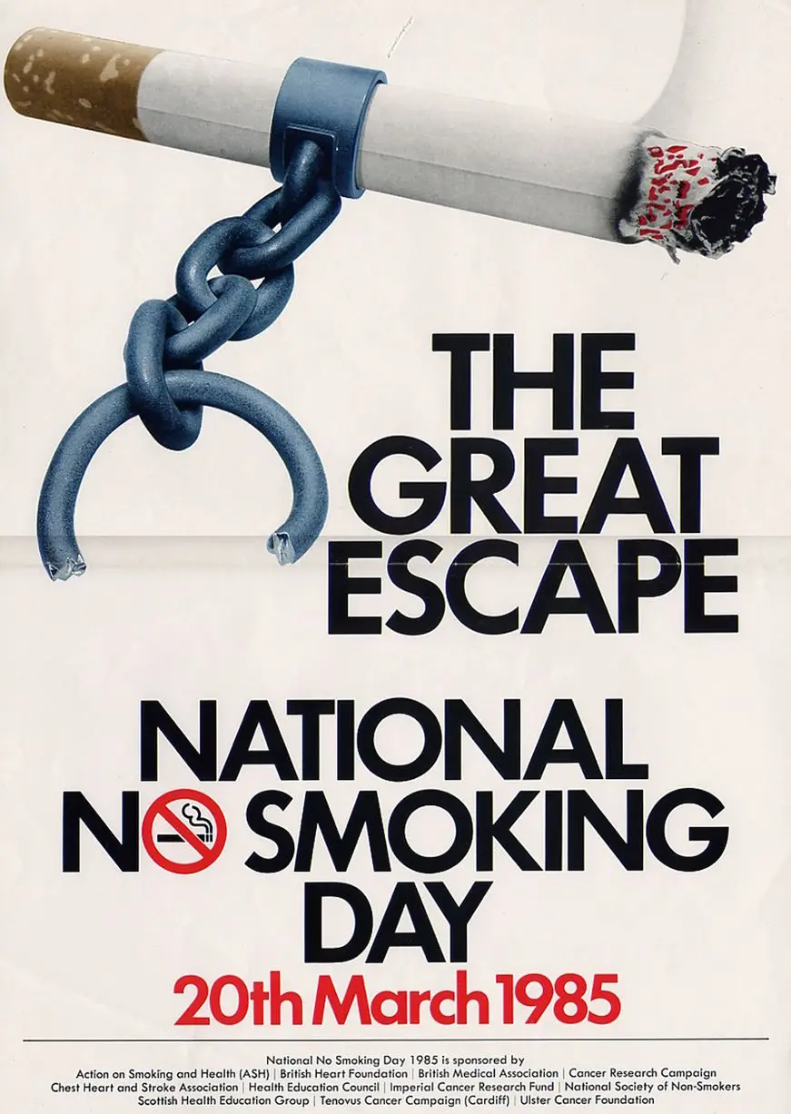 The Great Escape National Smoking Day Retro Vintage Classic Kraft Propaganda Poster Canvas Wall Sticker Home Decoration Gift Wall Sticker Propaganda Posterstickers Home Decor Aliexpress