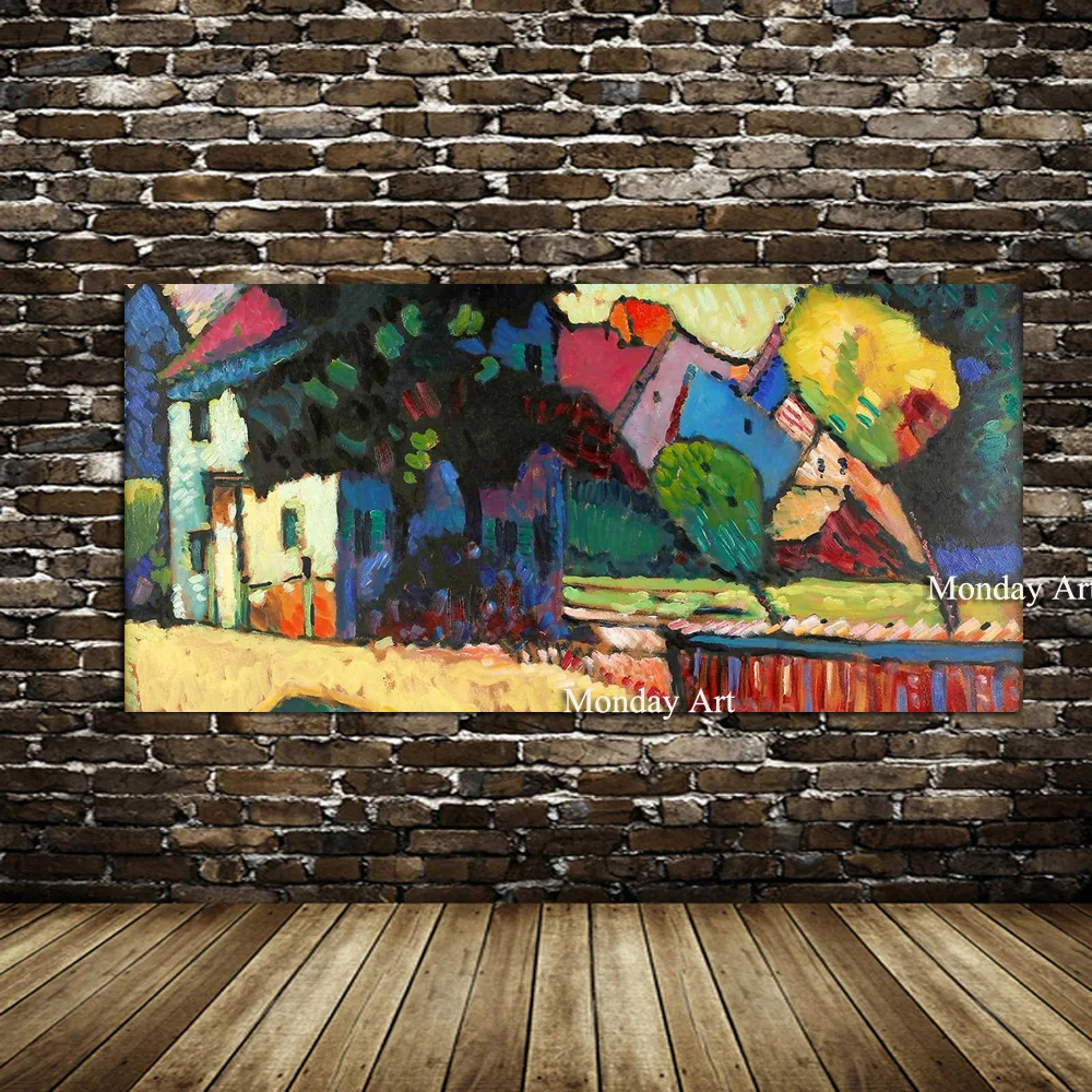 

Wholesale High Quality Abstract Trees Oil Painting On Canvas Handmade Beautiful Colors Abstract Landscape Trees Oil Paintings
