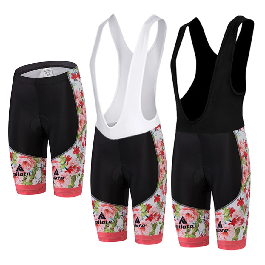 Buy Lady Cycling Bib Tights GEL Pad Summer Flower