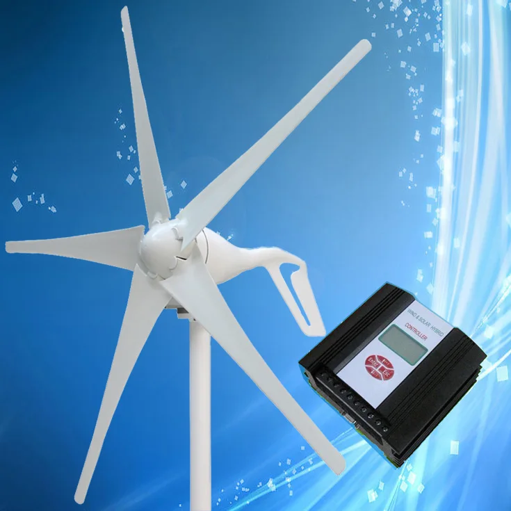 

2020 New Type Wind Generator 400W with 3/5PCS Blades + Advanced Hybrid Wind Solar Charge Controller, 3 Years Warranty