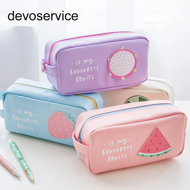 Sweet Summer Fruit Pencil Case Large Capacity Student ...