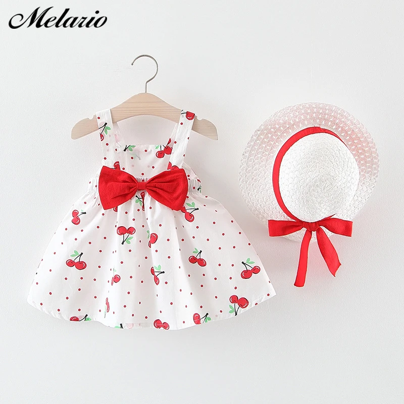 Melario Baby Girls Clothing 2020 Baby Girl Clothes Set Outfit Baby Boho Style Summer Beach Outfit Clothe Tops + Pants + Hat