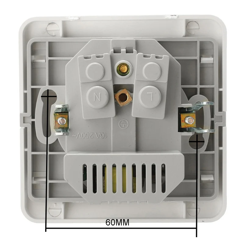  Wholesale Wall Power Socket Plug Grounded 16A EU Standard Electrical Outlet With 1500mA Dual USB Ch