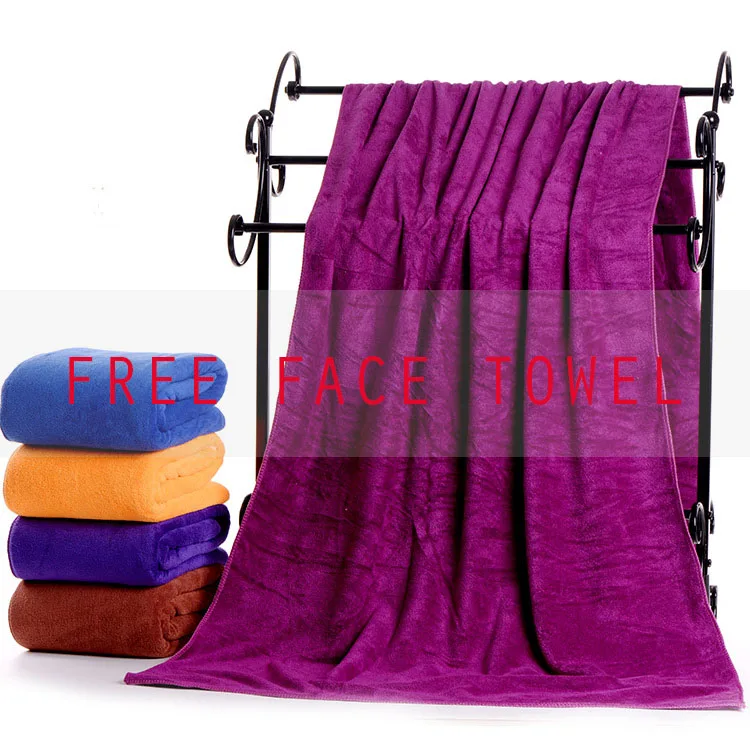 

80*180cm Bath Towel Set Shower Beach Towels Quick-Drying Microfiber Towel Body Hair Travel Towel Cotton Bathroom Accessories