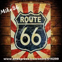 [Mike86] ROUTE66 металлические знаки Подарок паб Wall Art Живопись Плакат Бар Декор AA-113 заказ смешивания 20*30 см