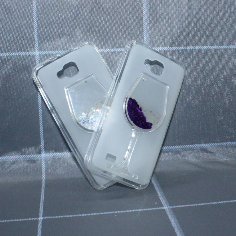 

Red Wine Cup Dynamic Liquid Bling Glitter Quicksand Moving Star Cover For ZTE Blade AF3 A3 A 5 A5 pro 4.0''3D Cup Phone Case