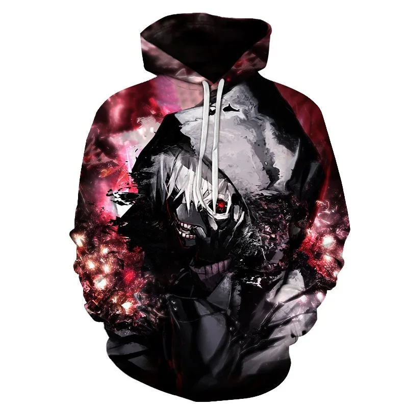 

Classic Tokyo ghoul 3d hoodie spring/fall 2019 new fashion hoodie top harajuku street wear men's and women's hoodies sweatshirts