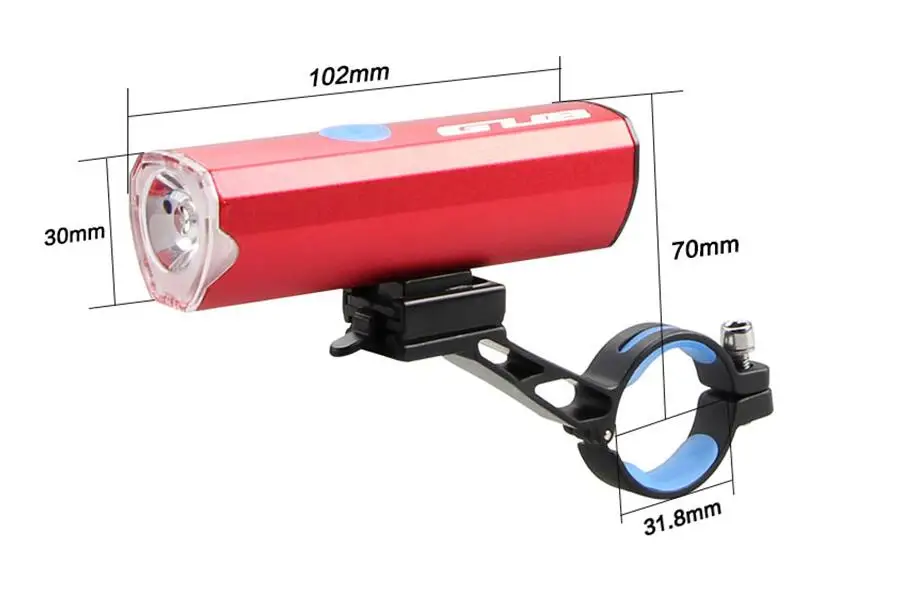 GUB спереди светодиодный светильник MTB Велоспорт 300 люмен Батарея мощный фонарь, светильник USB Перезаряжаемые велосипед свет