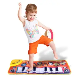 Большой Детские Музыкальные Ковер клавиатура Playmat коврик для пианино для раннего развития игрушки воспроизведения музыки для Для детей