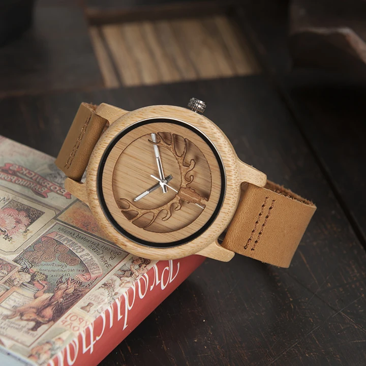 Elk head wood watch (7)