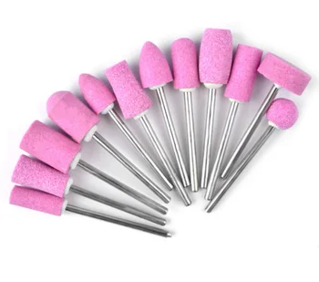 

12Pcs Ceramic Nail Drill Bits Electric Manicure Head Replacement Device For Pedicure Mill Cutter Nail Files / by dhl 100sets