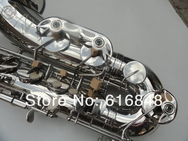 

Selma R54 Bb Tenor Brass Saxophone Nickel Plated Surface Brand Musical Instrument Saxophone With Case Mouthpiece Accessories