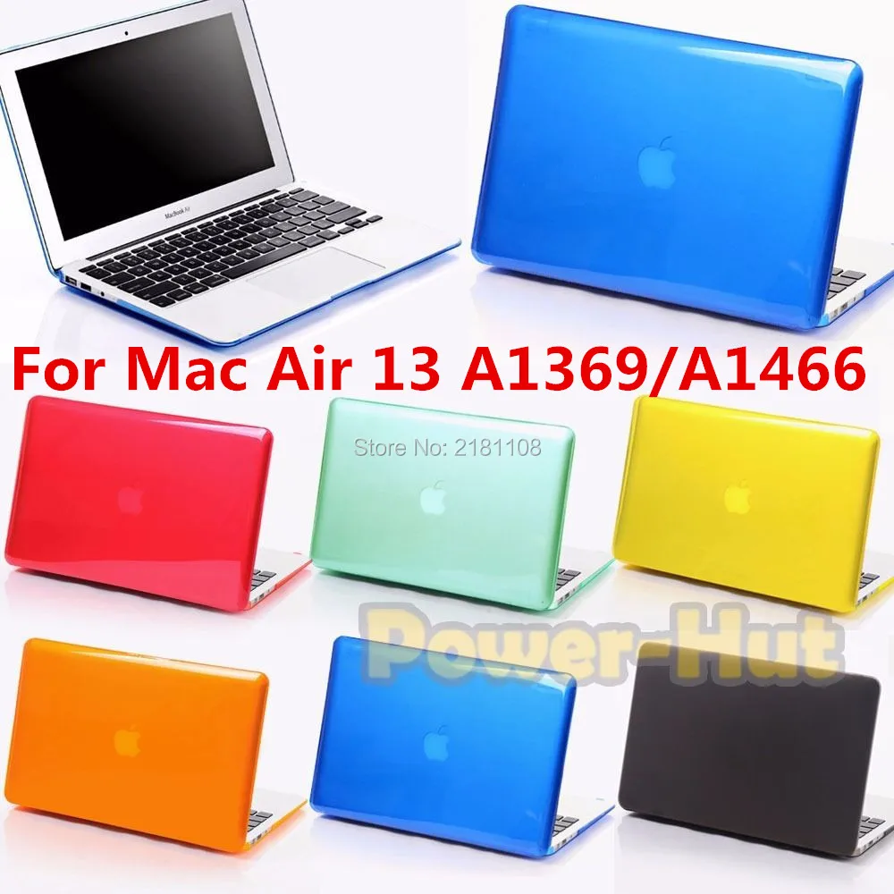 Новый тонкий глянцевый see-думало Кристалл Футляр Пластик чехол для MacBook Air 13.3 A1369 A1466