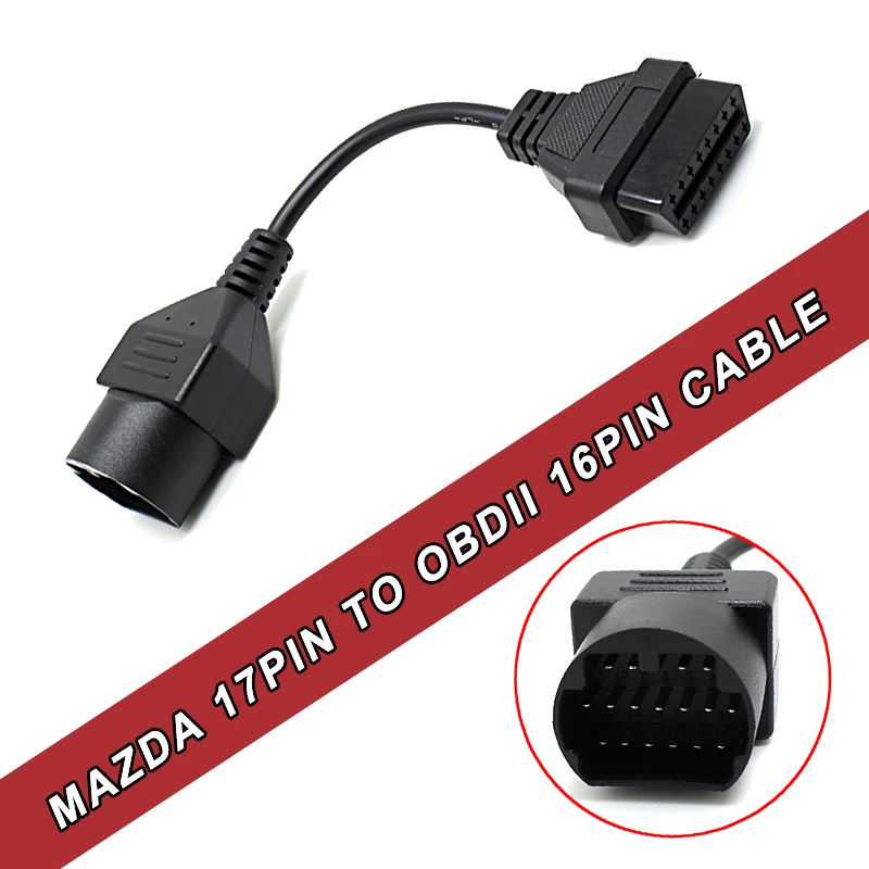 Prix pour 17 Broches à 16 Broches Câble OBDII OBD2 Câble De Diagnostic Adaptateur Connecteur Pour Mazd un Prix pour 17 Broches à 16 Broches Câble OBDII OBD2 Câble De Diagnostic Adaptateur Connecteur Pour Mazd un