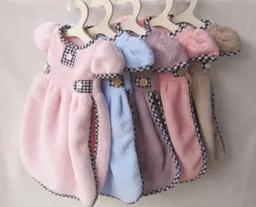 

Hot Sale!Kitchen Hand Towels Hanging Coral Velvet Dress Wipe Lint-free