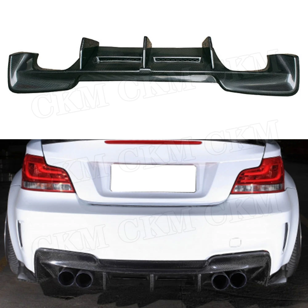 

Carbon Fiber Rear Bumper Lip Diffuser Spoiler For BMW 1 Series E82 E87 1M Base Coupe 2 Door 2011 FRP Bumper Protector Plate