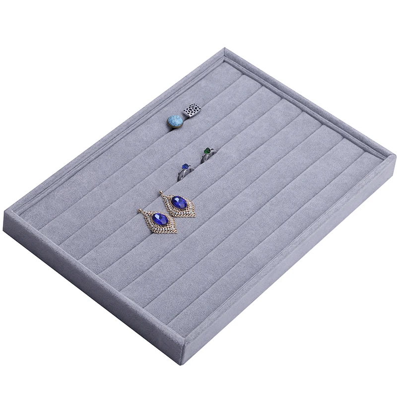 

Jewelry Ring Earring Cufflink Display Holder Stand Showcase Collection Storage Boxes New 35. * 24. * 3cm