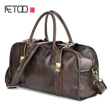 AETOO, новинка, первый слой, Натуральная Воловья кожа, цветная мужская сумка, Ретро стиль, crazy horse, кожа, Бильярд, наплечная, для отдыха, для путешествий, мужская сумка