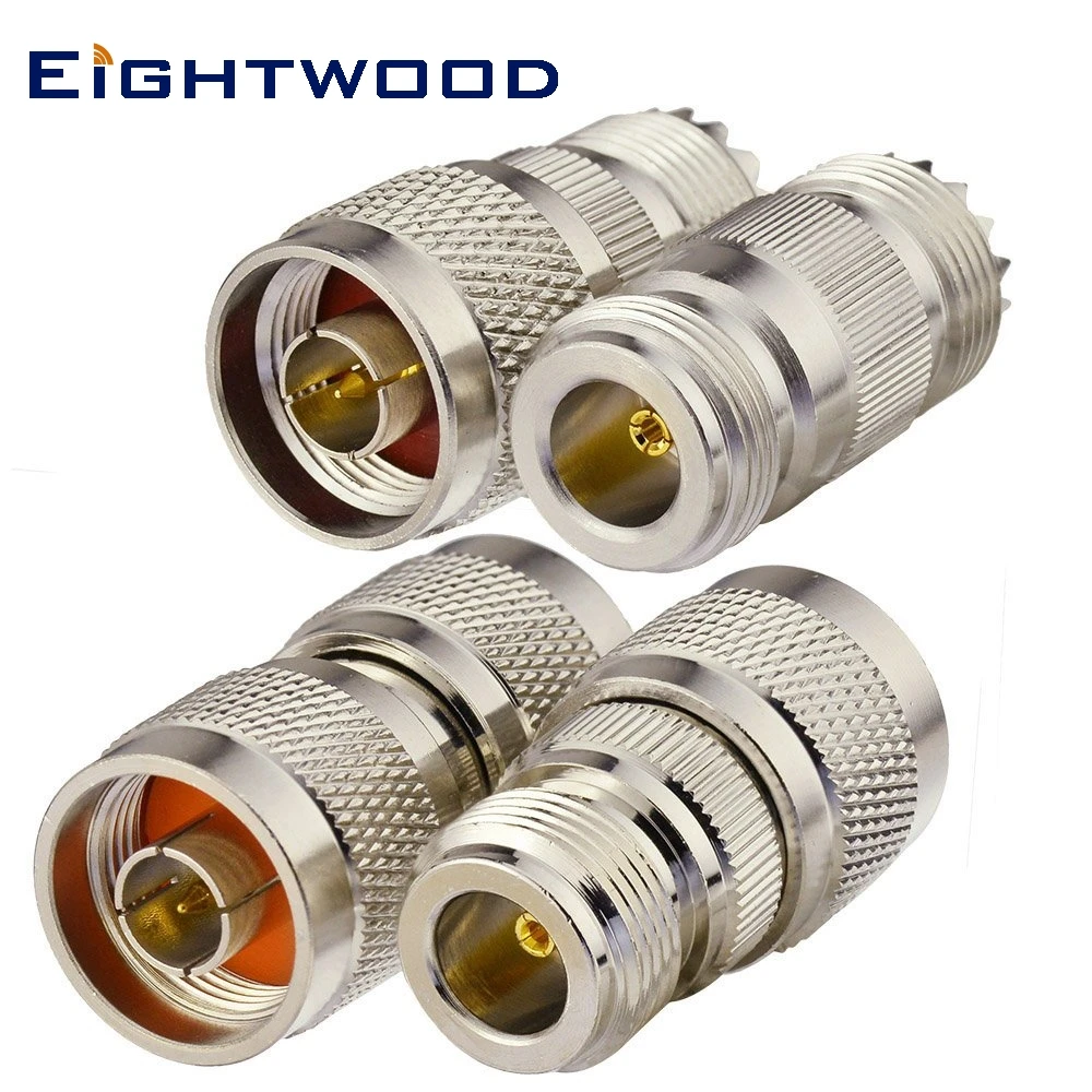 Eightwod N Male/Female to UHF PL 259/SO 239 (Male/Female) прямой РЧ коаксиальный разъем с адаптером