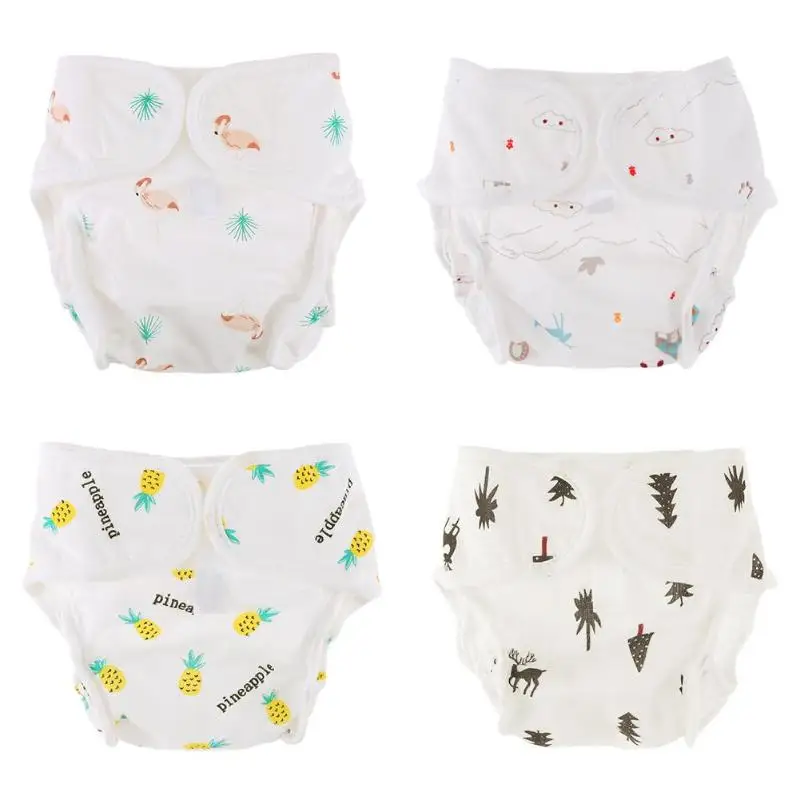 Baby Diapers Reusable Nappies Cloth Diaper Washable Cute Printed