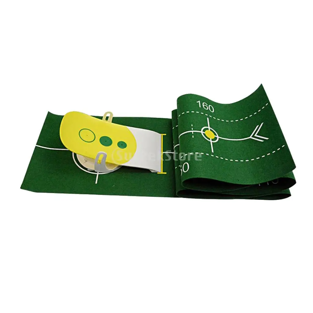 

Professional Portable Roll Up Accurate Golf Club Putt Trainer Putting Green Mat Simulator Indoor Training Aid Equipment