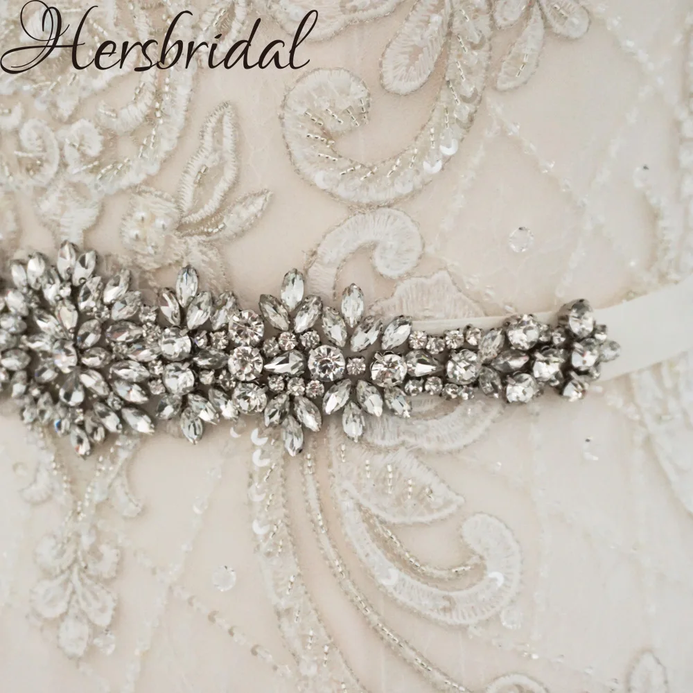 Очаровательный хрустальный свадебный пояс античное серебро ручной работы пояс для Свадебные платья бисером свадебные пояса