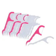 Одноразовая зубная нить палочки межзубная щетка 2 в 1 пластиковая зубочистка Чистка полости рта гигиена полости рта очиститель портативный