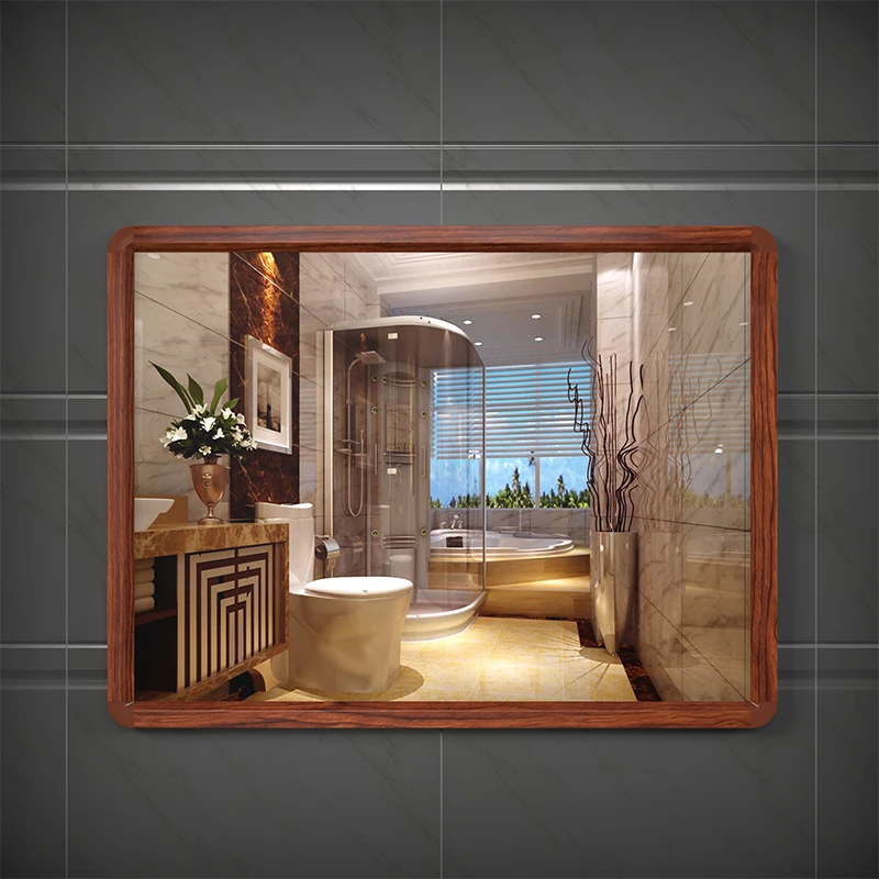 Зеркало для ванной комнаты, Пробивка, настенное зеркало для ванной комнаты, квадратное зеркало для макияжа, туалетное настенное туалетное зеркало wx11200946