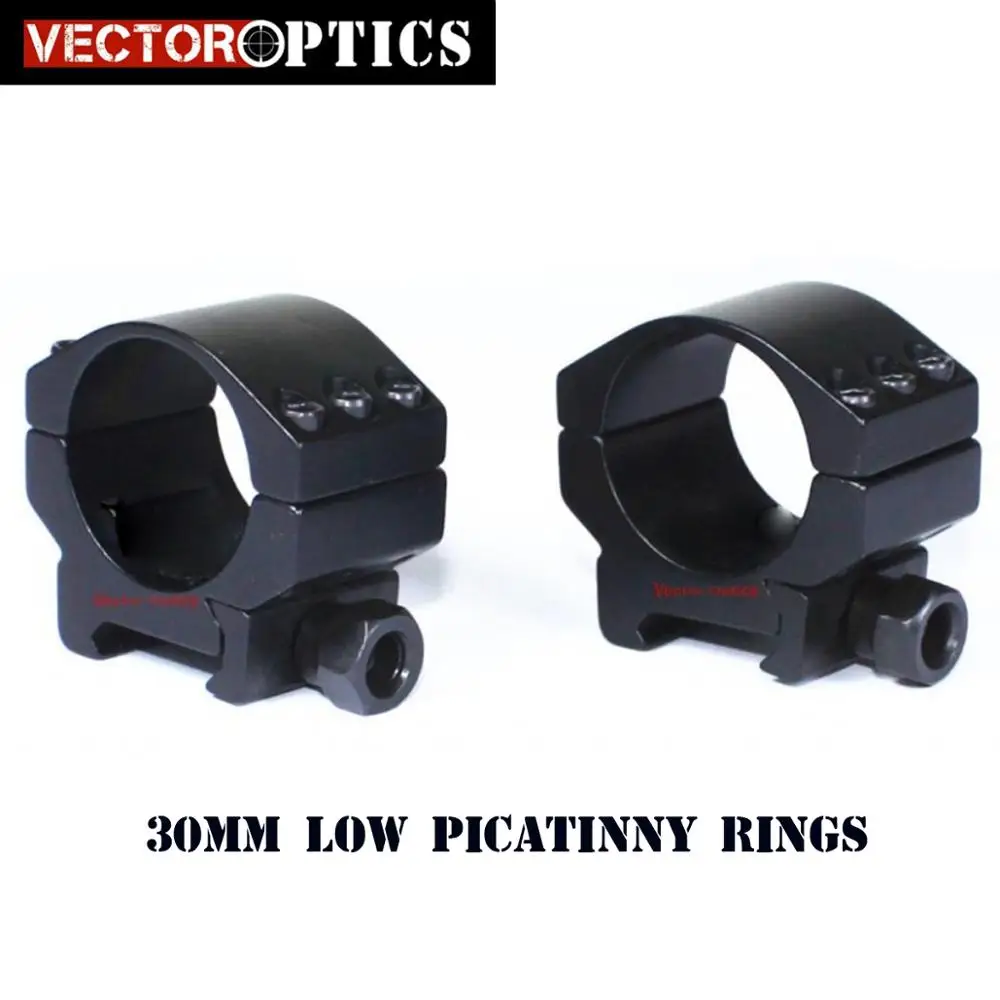 

Vector Optics 30mm Extreme Low Scope Six Bolts Ring Weaver Mounts 20mm Base for Tactical & Hunting