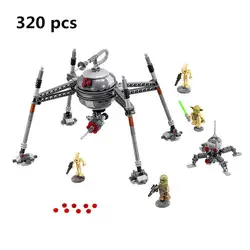 Новый Лепин 320 шт. Star Wars самонаведения паук Droid мастер-модель Совместимость 75142 Building Block игрушки 05025 подарок для Для детей