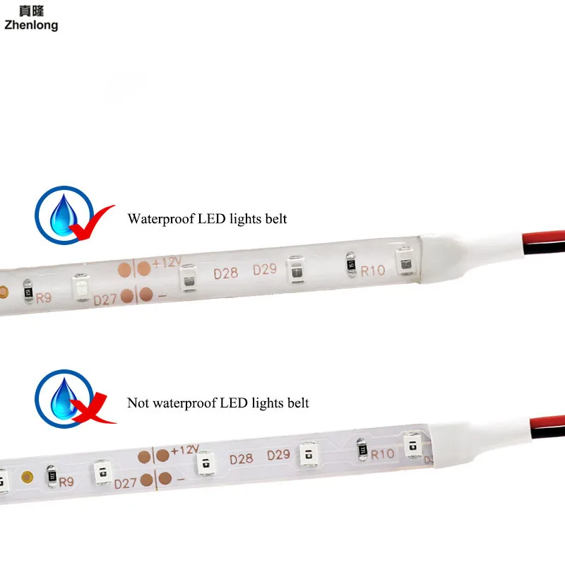 Zhenlong 5 м 300 светодиодов водонепроницаемый RGB светодиодный светильник 3528 5050 DC12V 60
