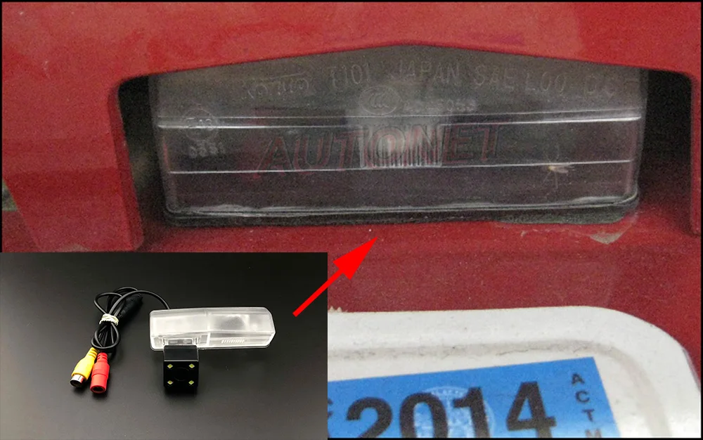AUTONET резервная камера заднего вида для Toyota RAV4 XA40 2013 камера ночного видения номерного знака