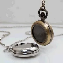 Винтаж Стиль Бронза Серебро DIY карманные часы кулон-map карманные часы хорошего качества 50 шт./лот