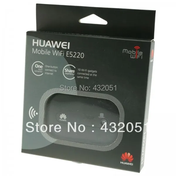 HUAWEI E5220 21 Мбит/с черный мобильный WiFi 3g HSPA+ Карманный беспроводной личный точка доступа