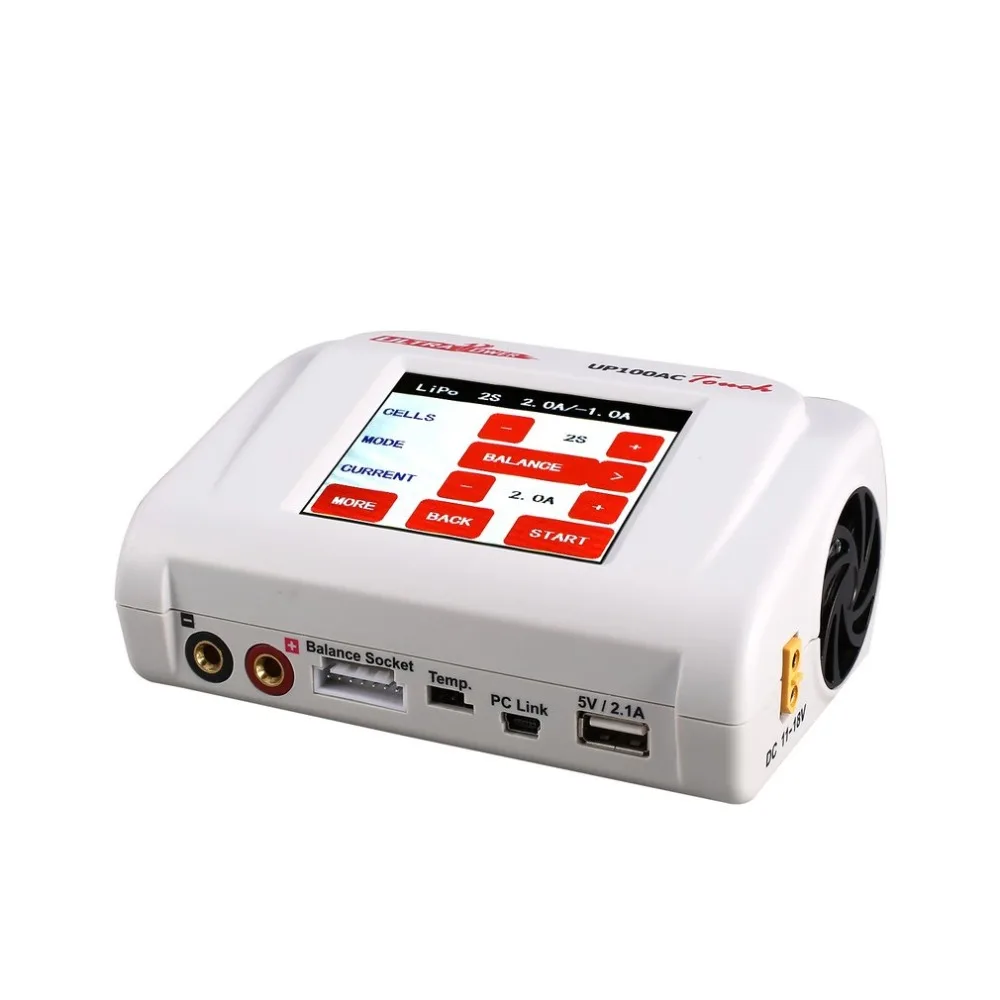 

Ultra Power UP100AC Touch Screen 100 W Rc Multicopter LiIo/LiPo/LiFe/LiHv/NiCd/NiMH/Pb Charger Balance Charger/Discharger Accs