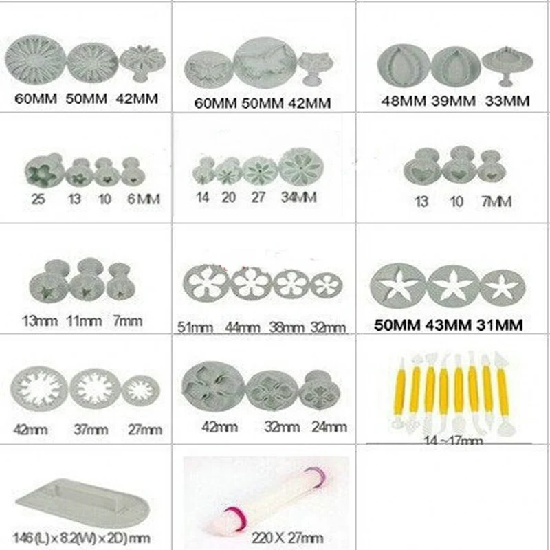 Помадка торт плесень набор цветок украшения торта инструменты кухня выпечки молдинг комплект Sugarcraft изготовление плесень для печенья GYH