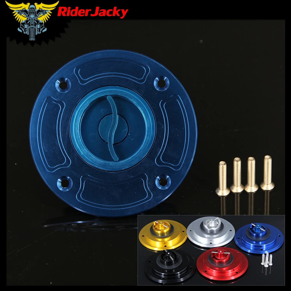 

CNC Aluminum Keyless Motorcycle Accessories Fuel Gas Tank Cap Cover For Suzuki GSF250 GSF400 GSF600 GSX1100 RG125 DR800