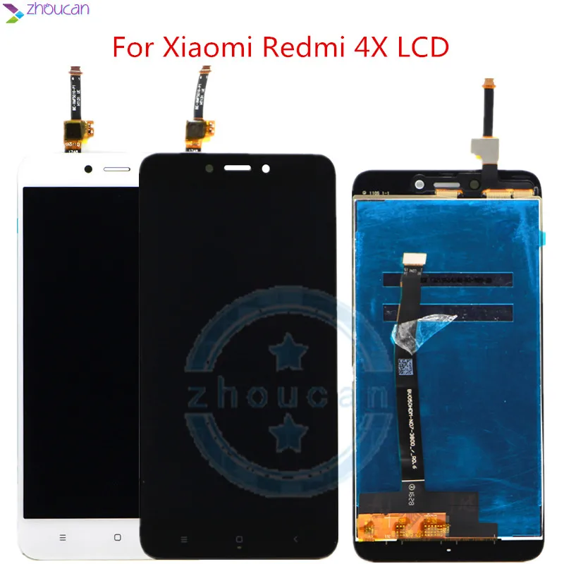 

Xiaomi Redmi 4X LCD Display Touch Screen Digitizer Assembly For Xiaomi Redmi 4X LCD with Frame Replacement Black/White/Gold