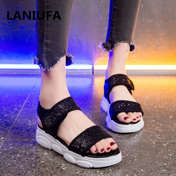 Sandalias de para mujer Casual transpirables cómodos zapatos de compras para caminar para mujer Sandalias de plataforma de verano Zapatos mujer #778 - AliExpress Calzado