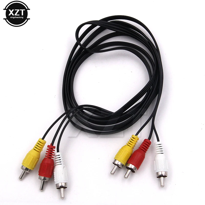 

Newest 1080P HDTV AUX HDMI Cable Triple Male to 3 RCA Composite Audio Video AV Cable Cord Adapter 5 FT 1.5m Retail & Wholesale